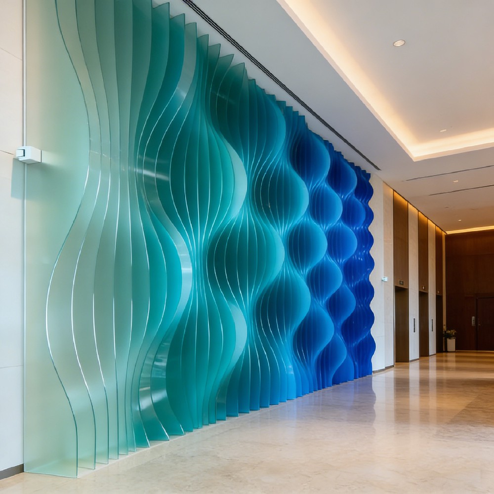 酒店亞克力3D造型墻1
