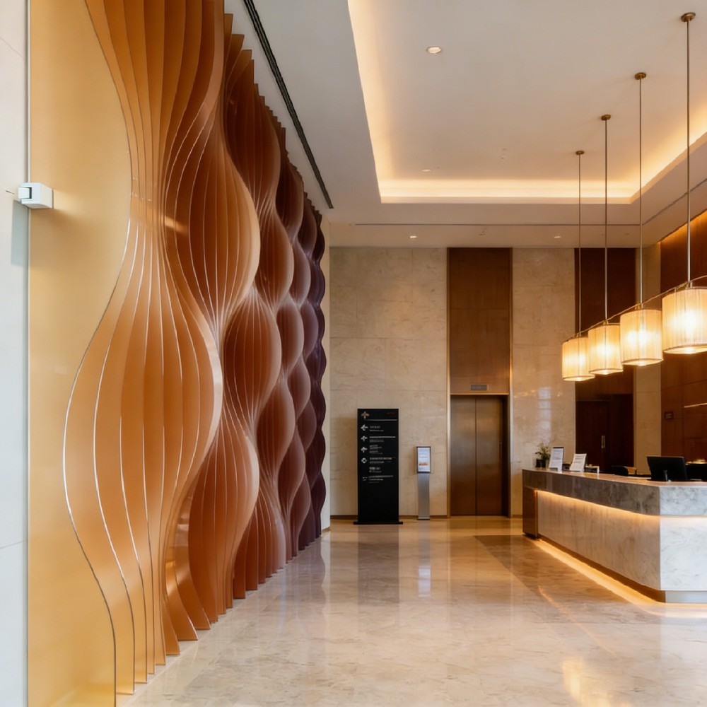 酒店亞克力3D造型墻2