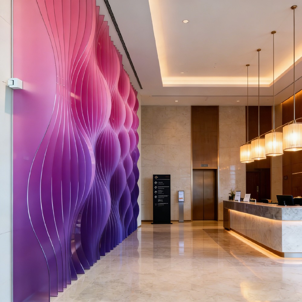 酒店亞克力3D造型墻3